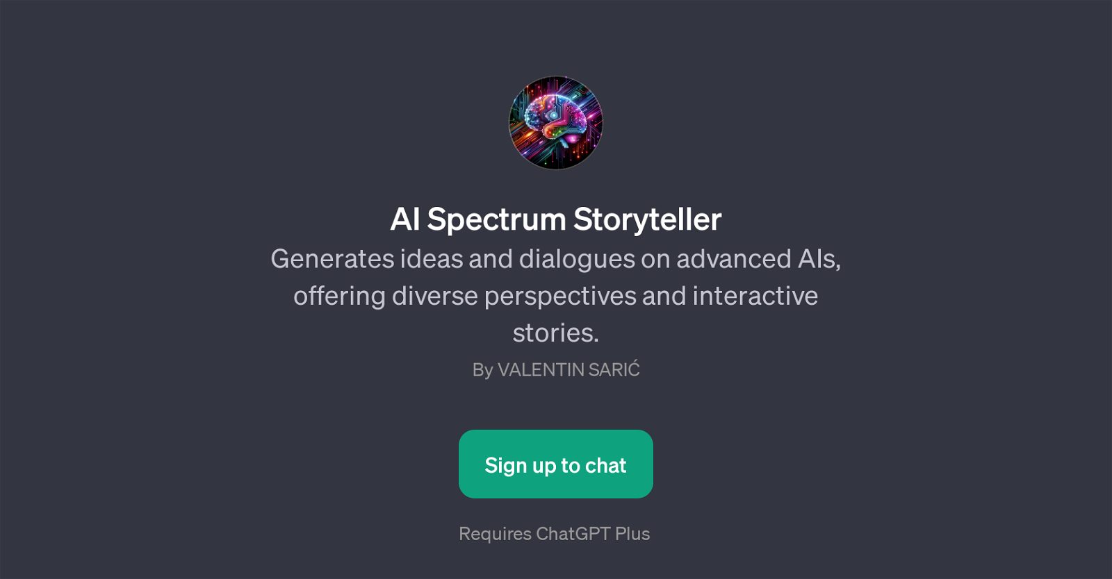 AI Spectrum Storyteller - Ai storytelling - TAAFT