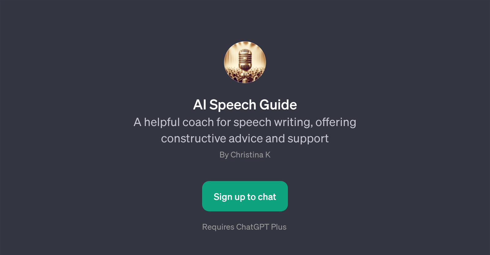 AI Speech Guide website