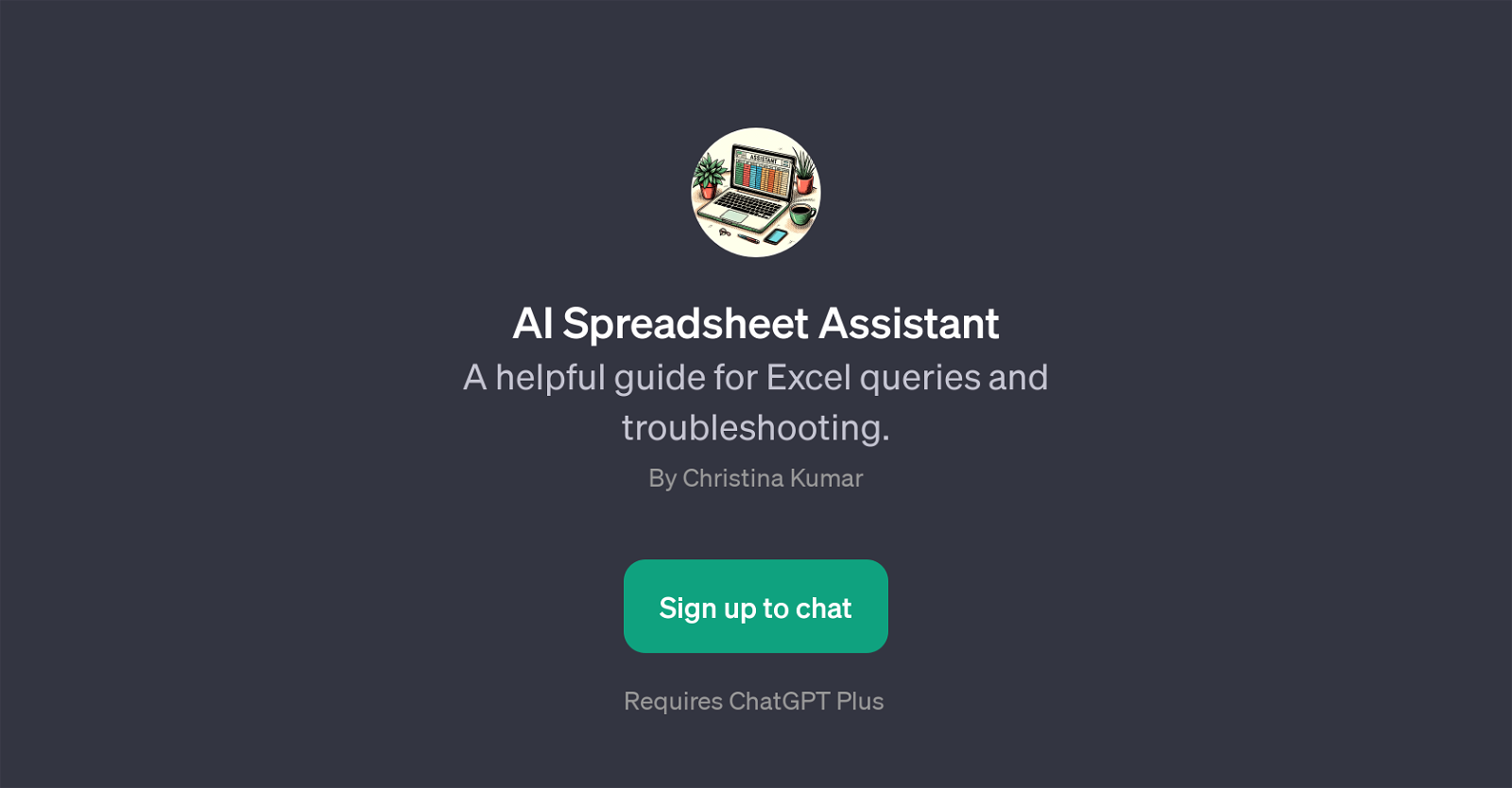 AI Spreadsheet Assistant website