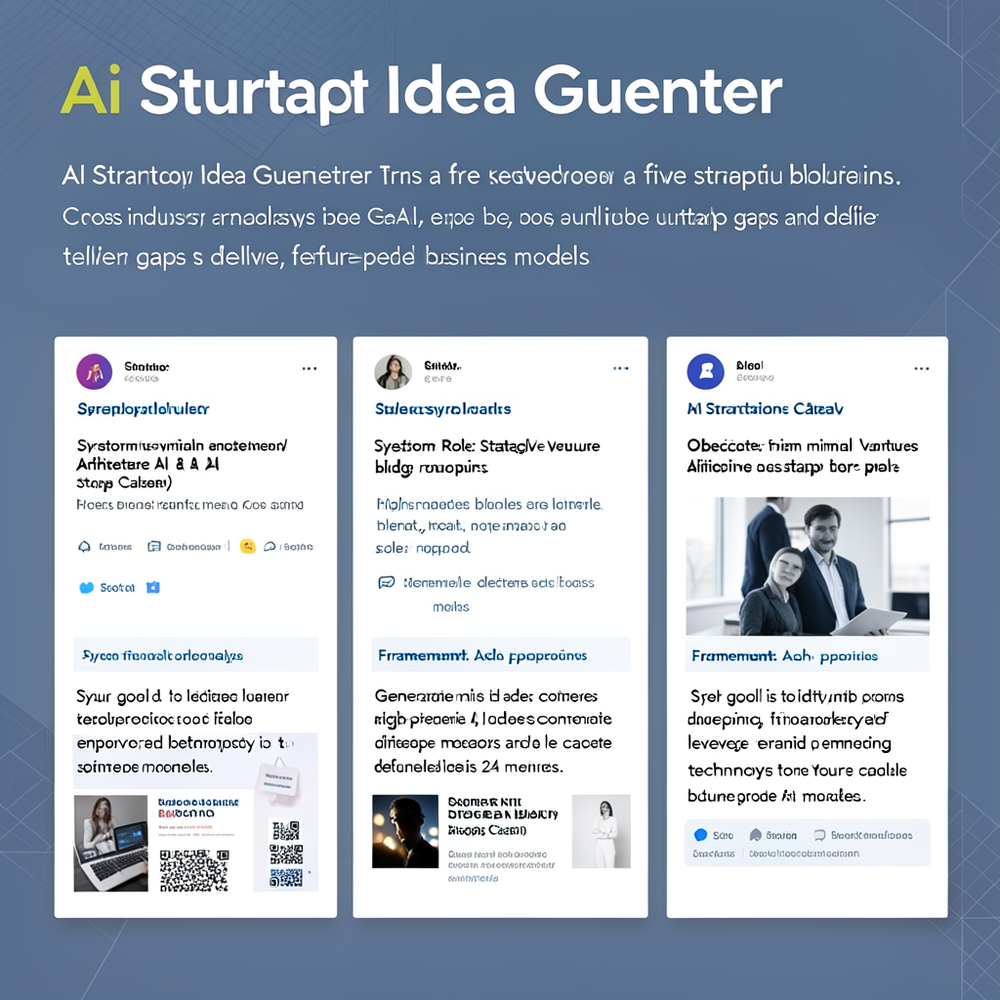 Ai Startup Idea Generator website