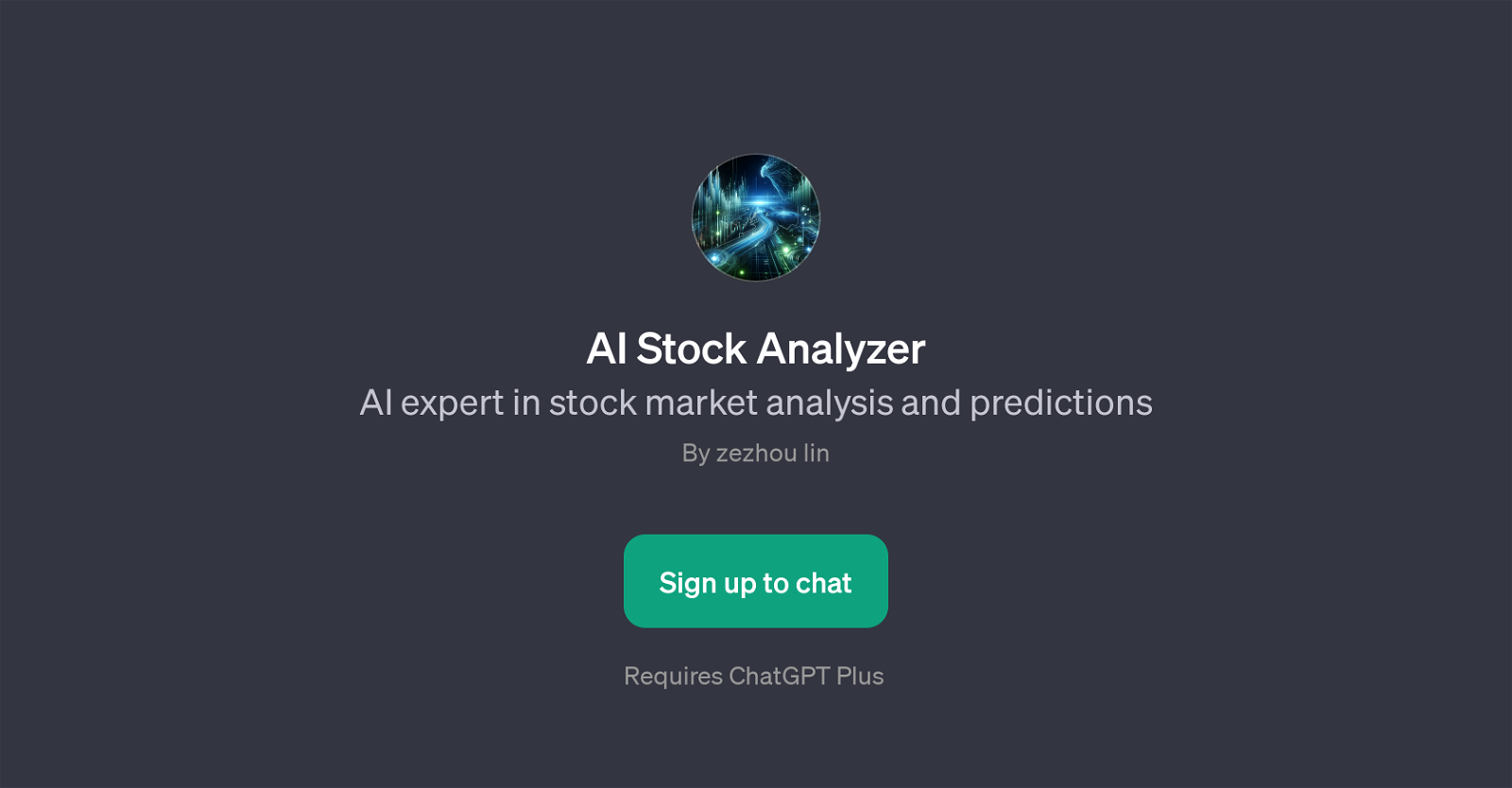 AI Stock Analyzer website