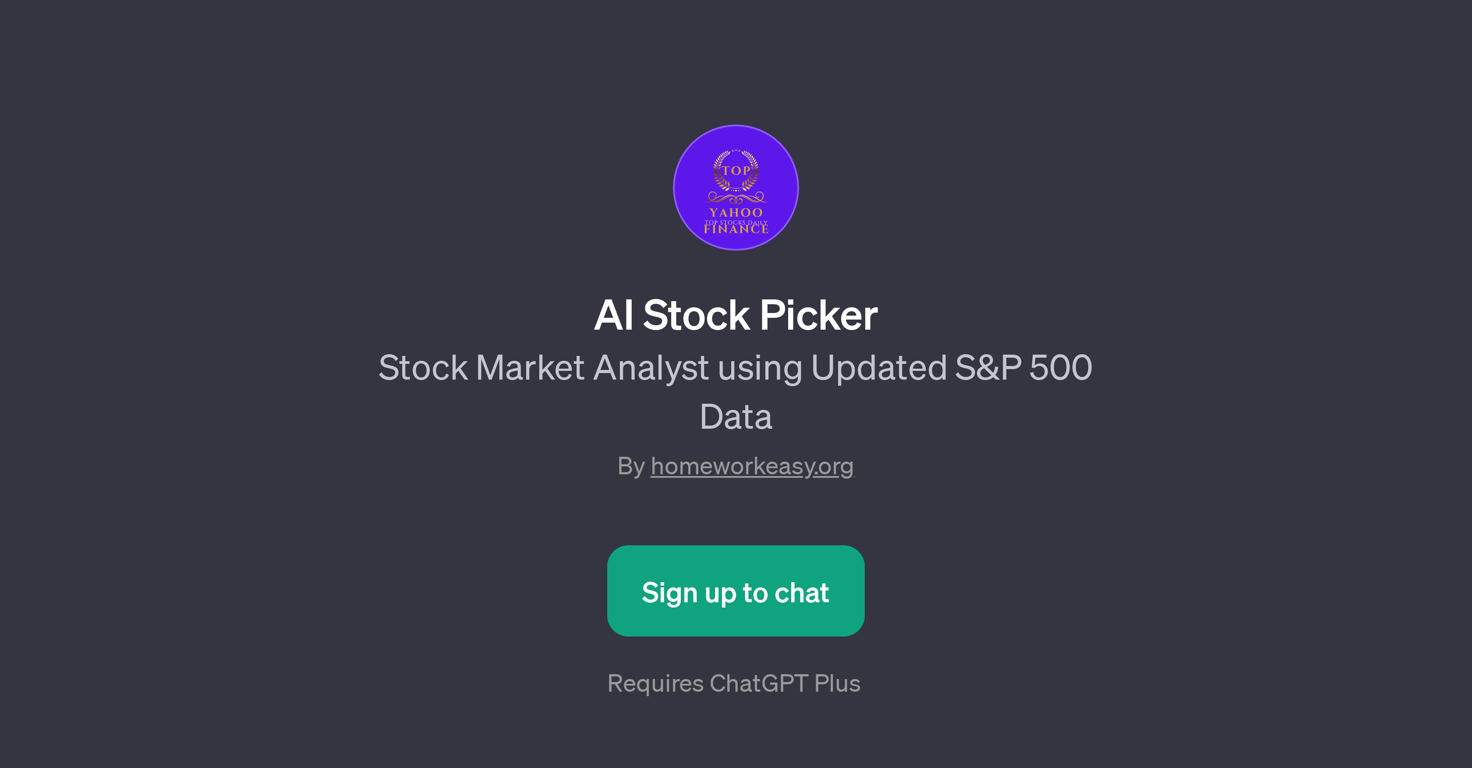 AI Stock Picker website