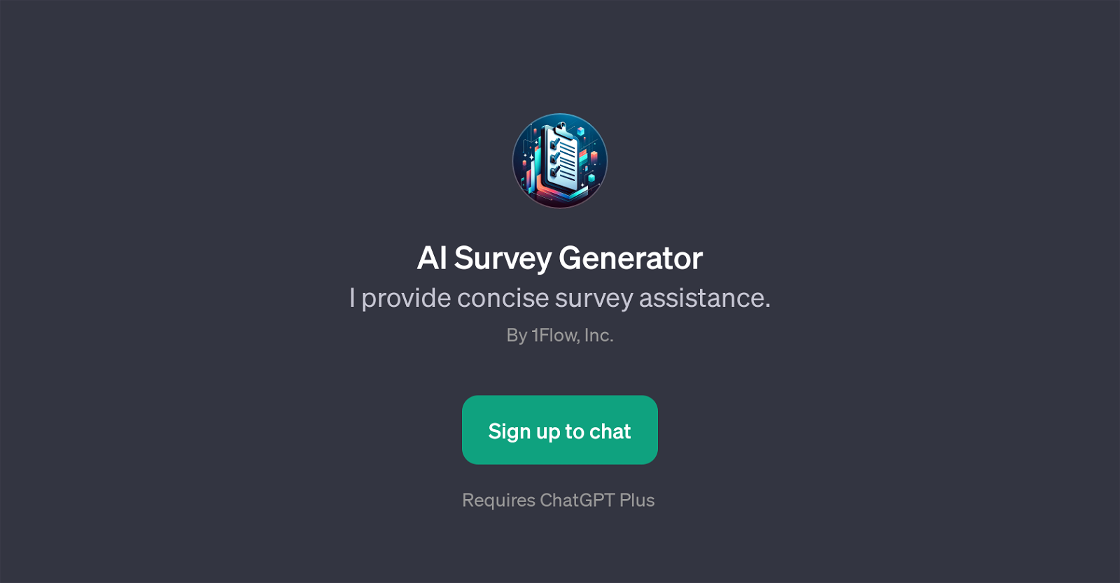 AI Survey Generator website