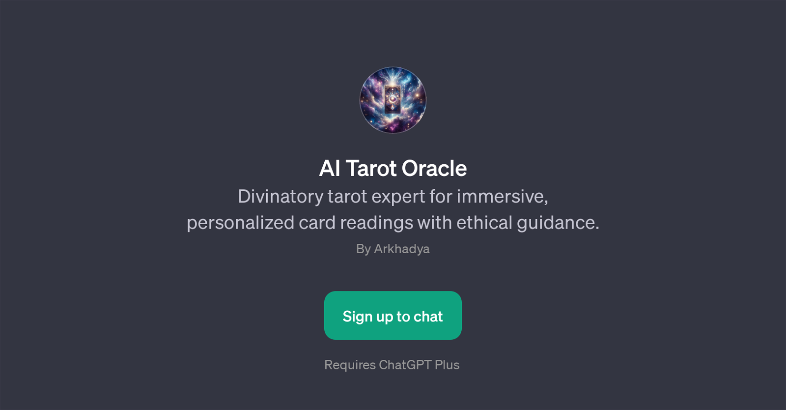 AI Tarot Oracle website