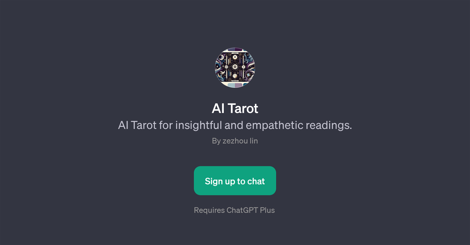 AI Tarot website