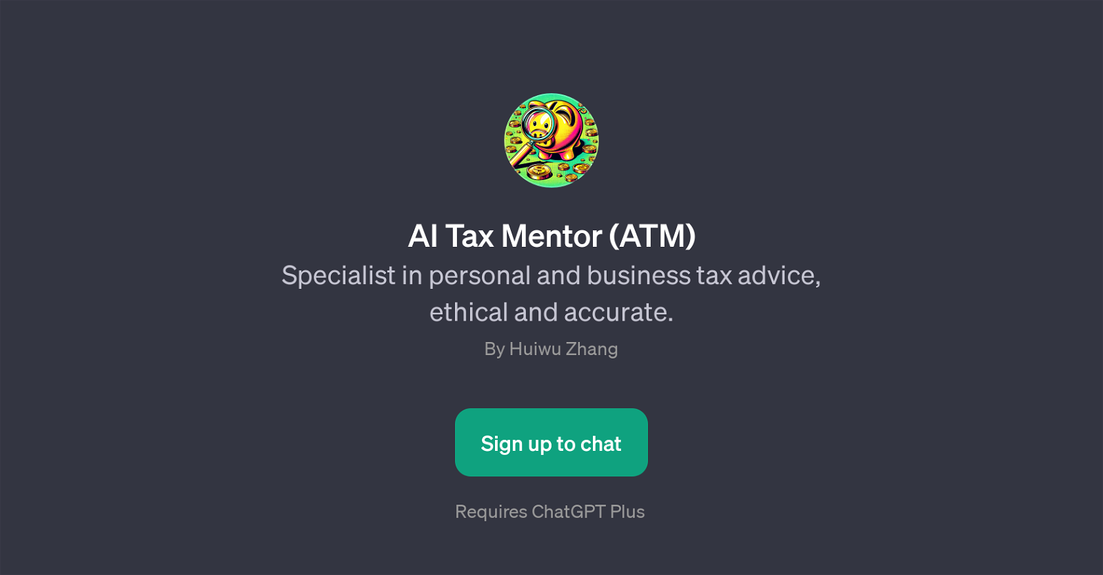 AI Tax Mentor (ATM) website