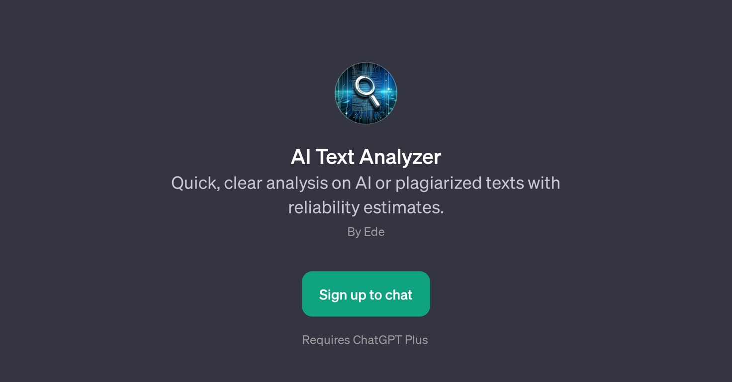 AI Text Analyzer website