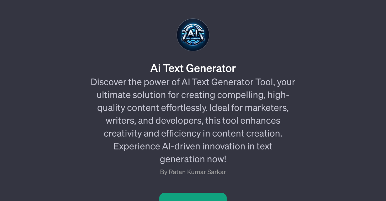 Ai Text Generator website