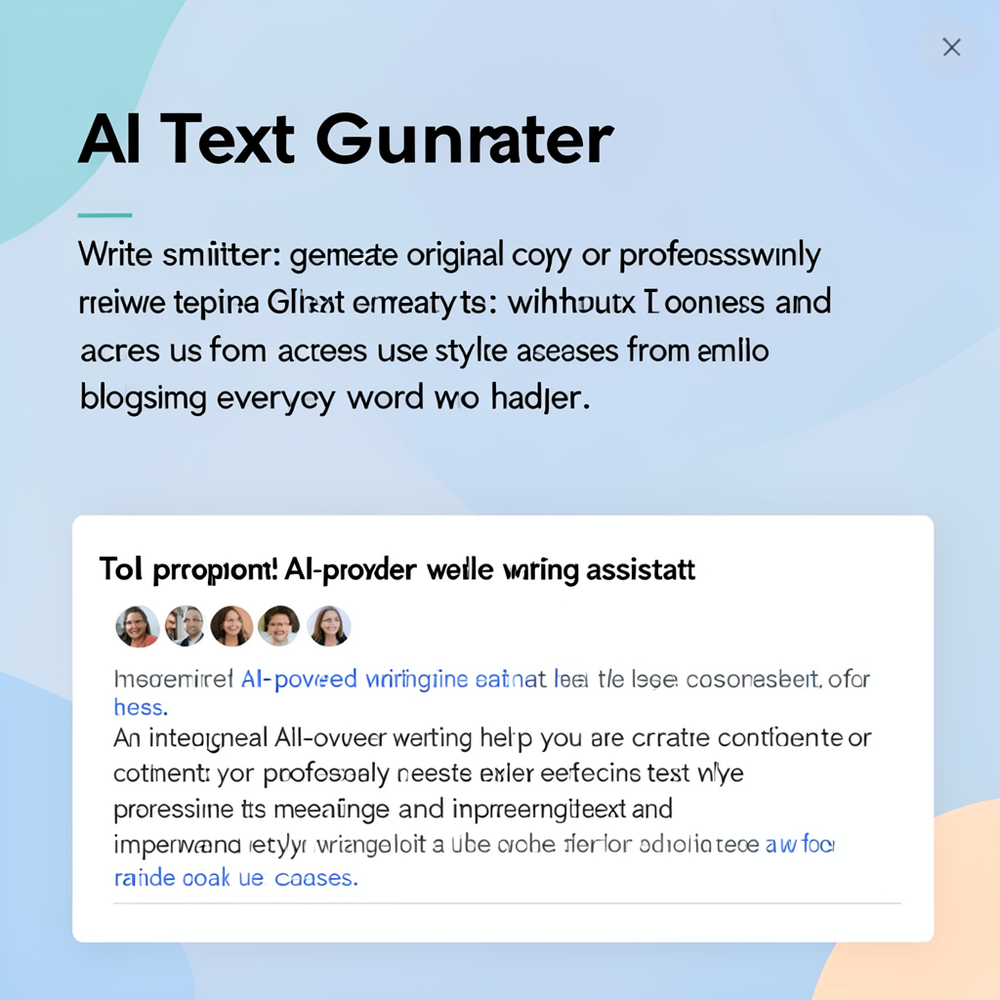 AI Text Generator website