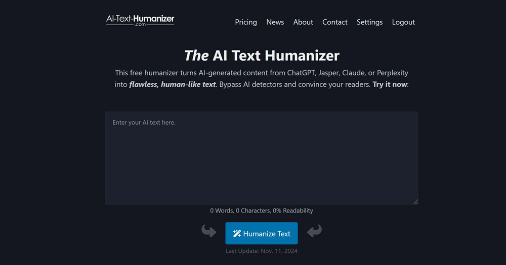 AI-Text-Humanizer.com website