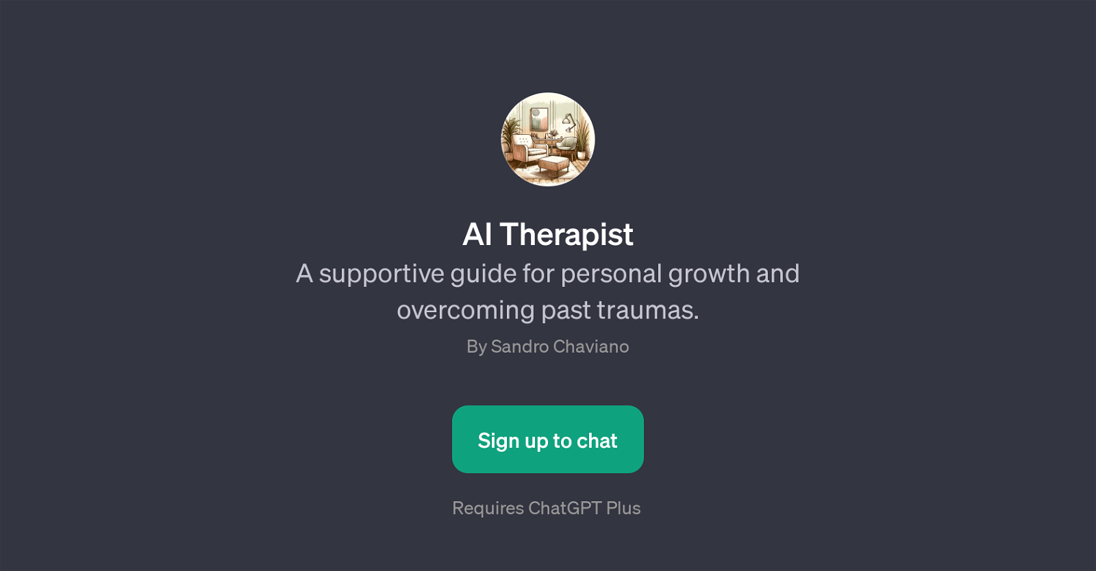 AI Therapist website