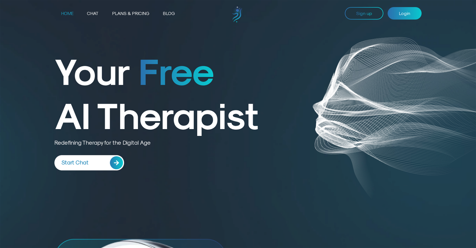 AI Therapist website