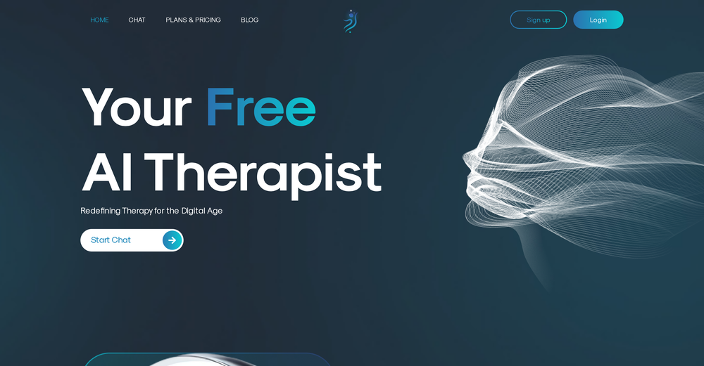 AI Therapist website