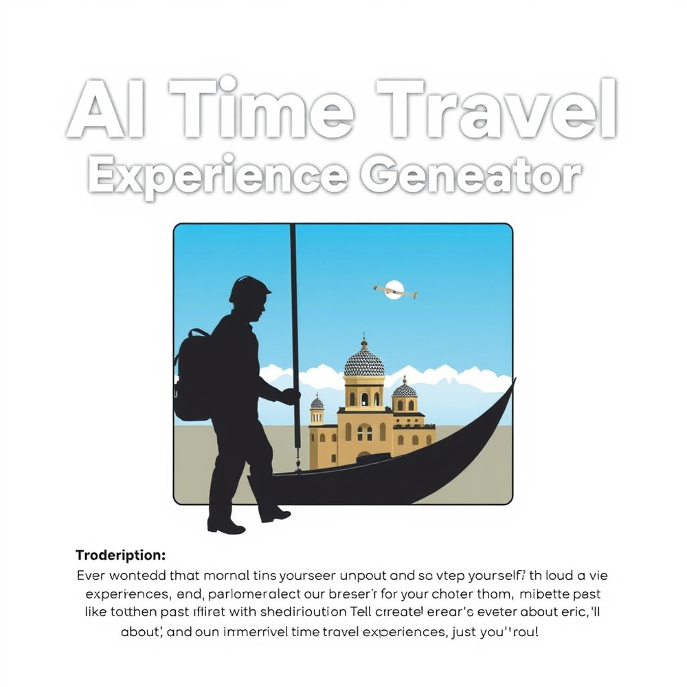 AI Time Travel Experience Generator website