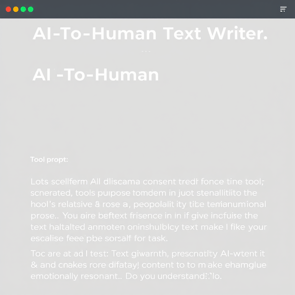AI-To-Human Text Writer website