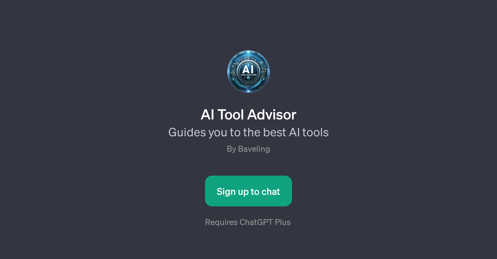 AI Tool Advisor website