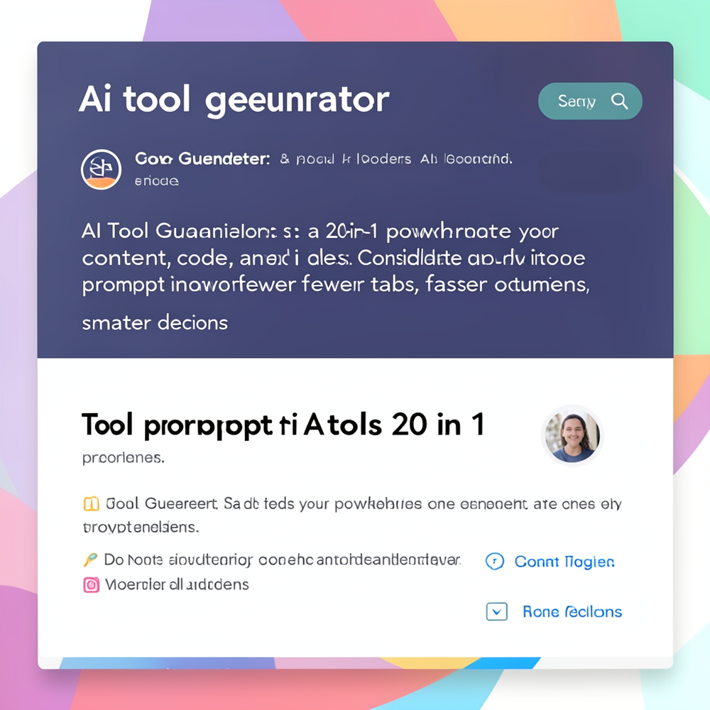 Ai Tool Generator website