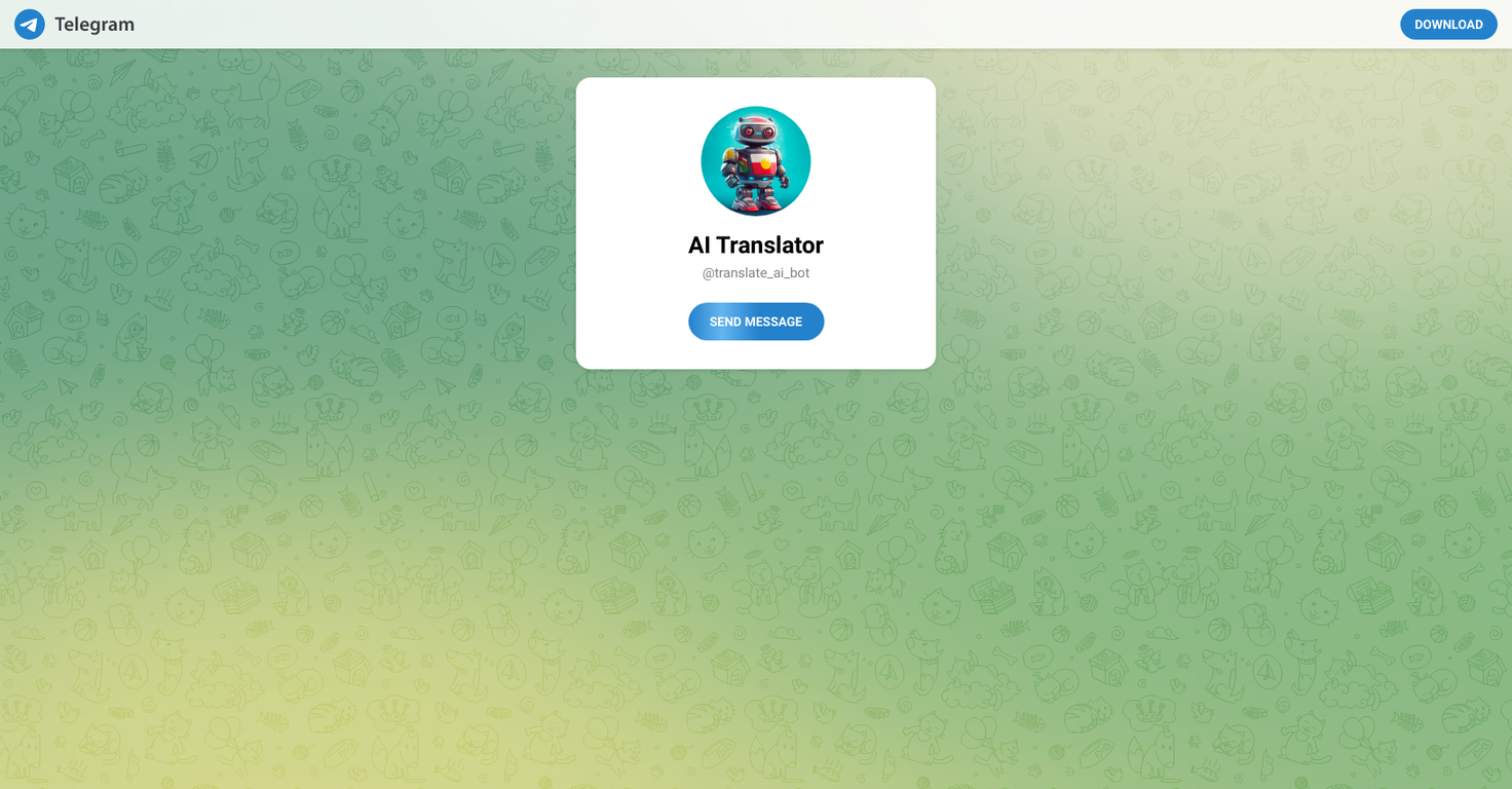 AI Translator website