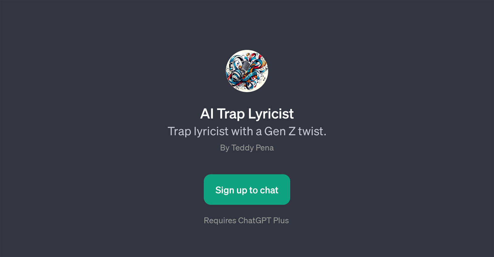AI Trap Lyricist website