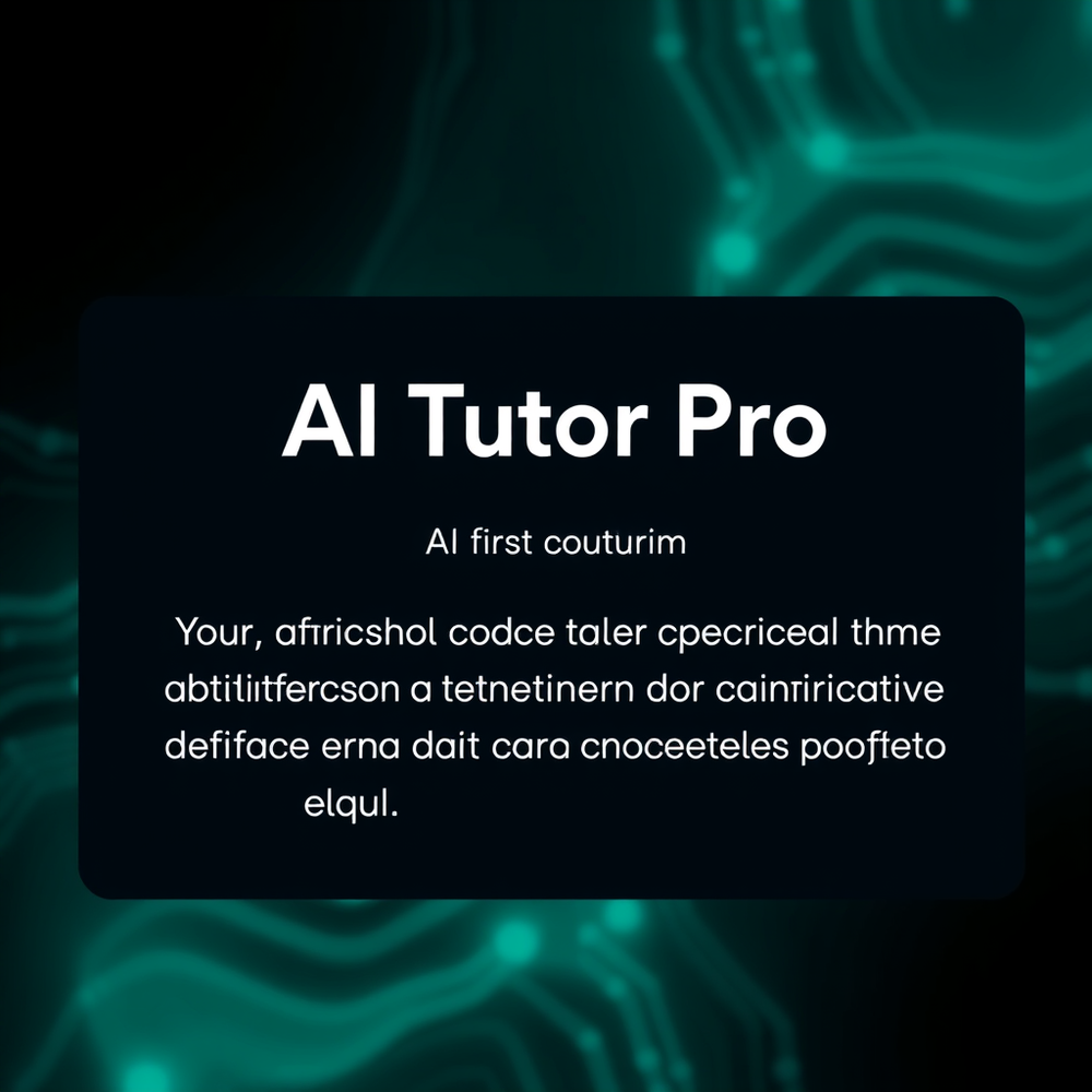 AI Tutor Pro website