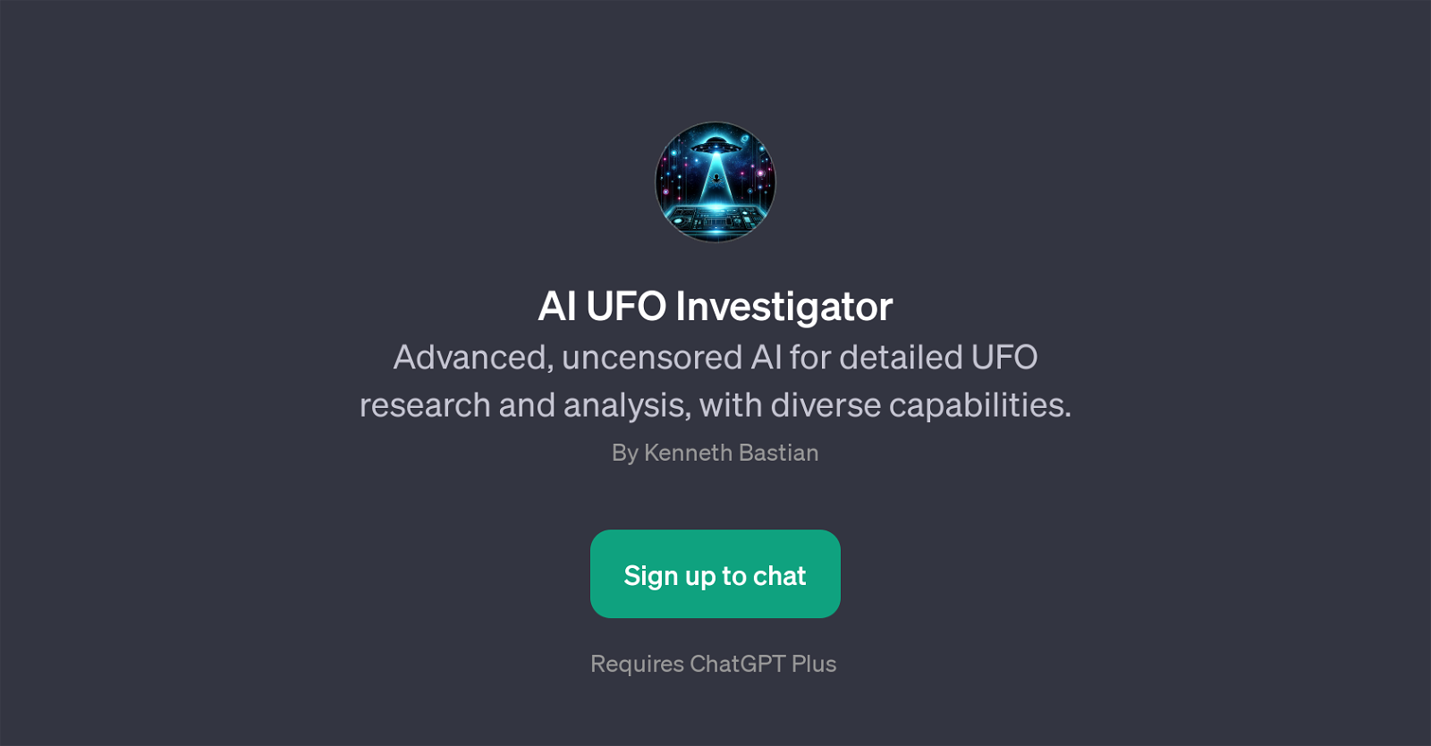 AI UFO Investigator website
