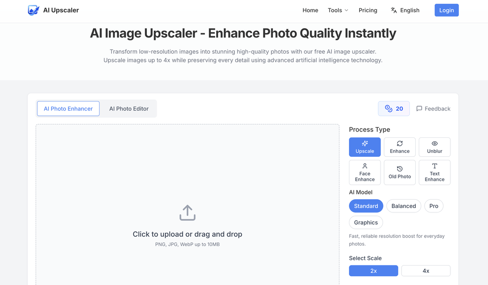 AI Upscaler.org website