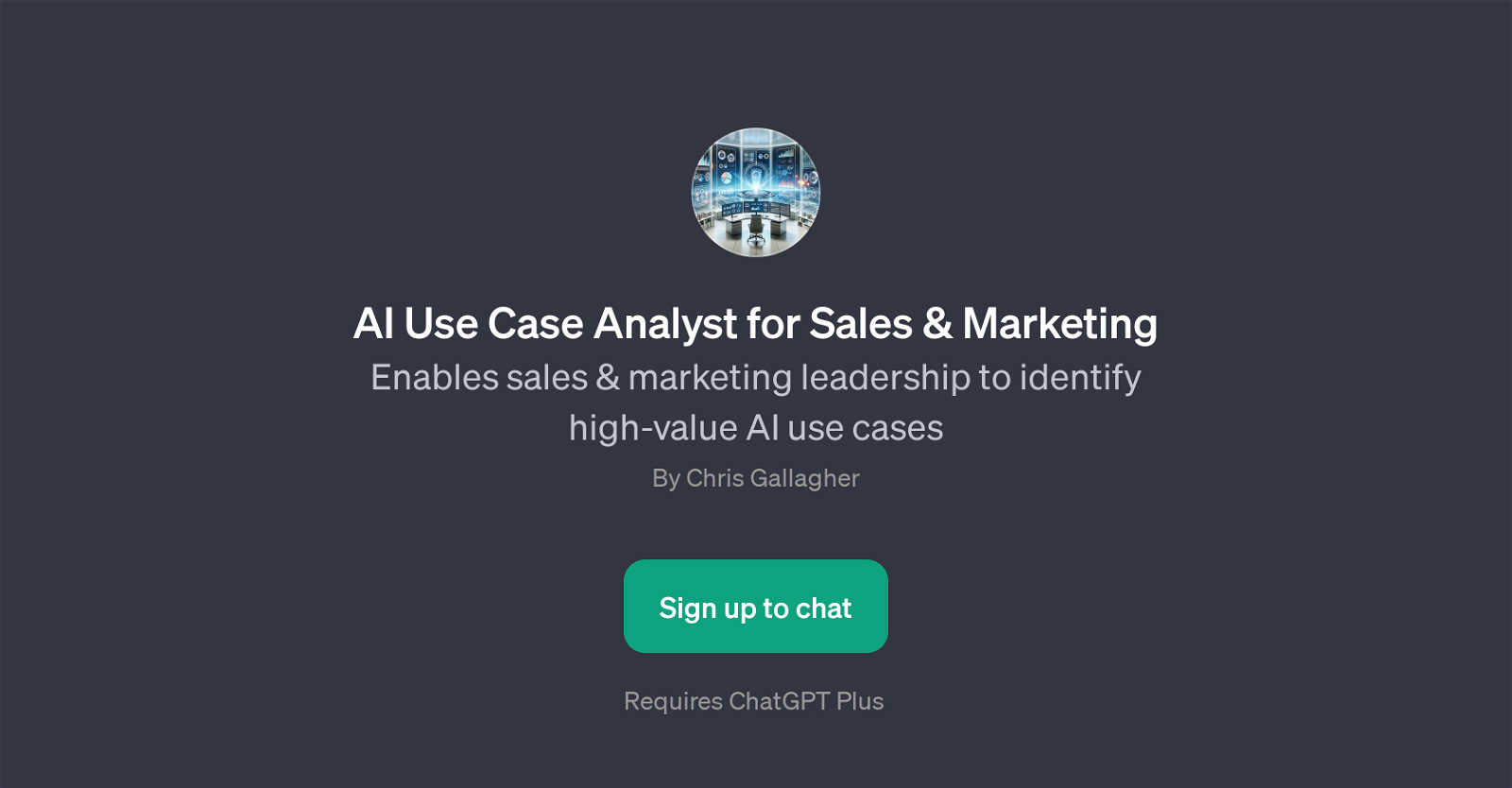 AI Use Case Analyst for Sales & Marketing website