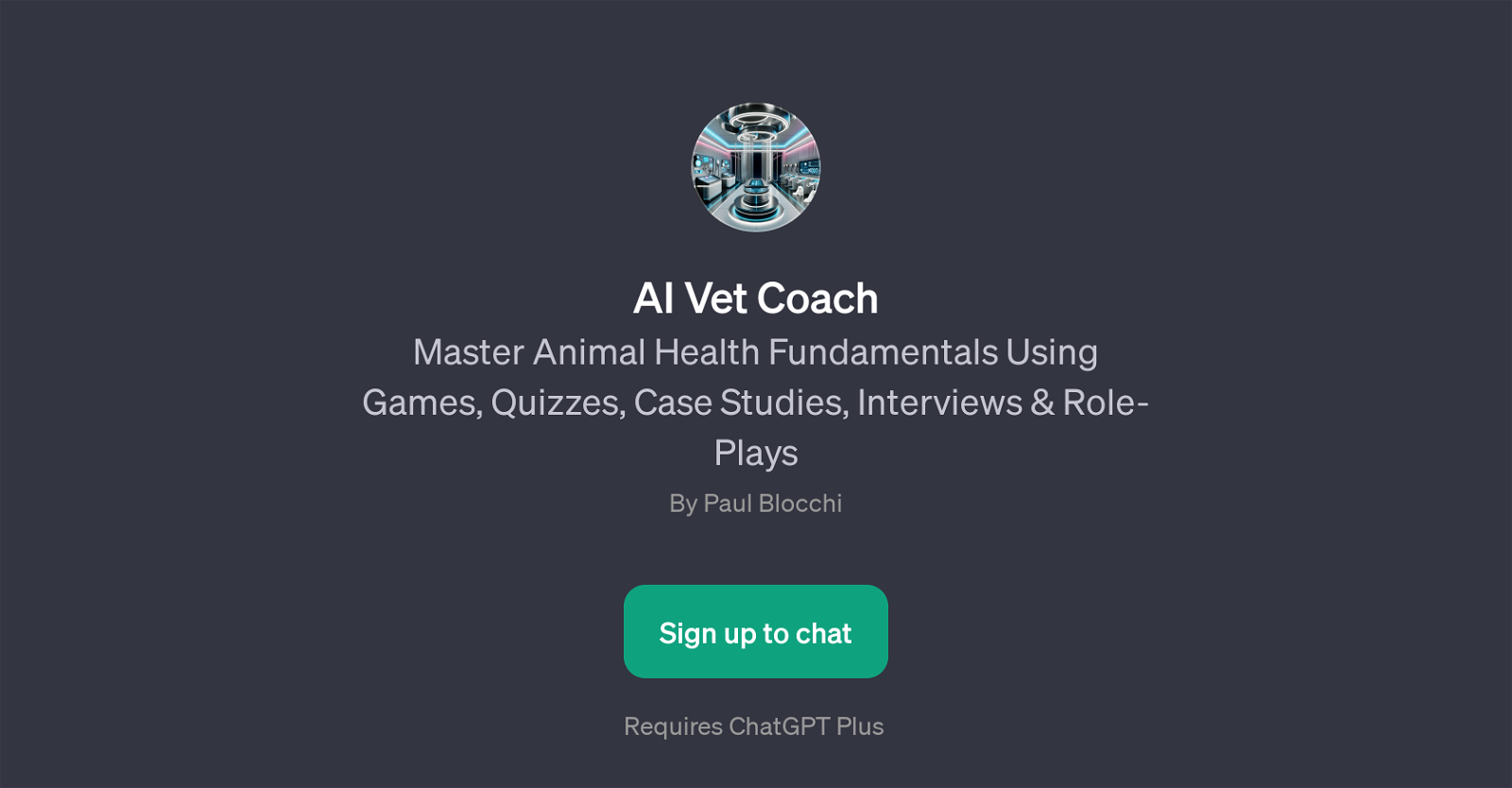 AI Vet Coach website