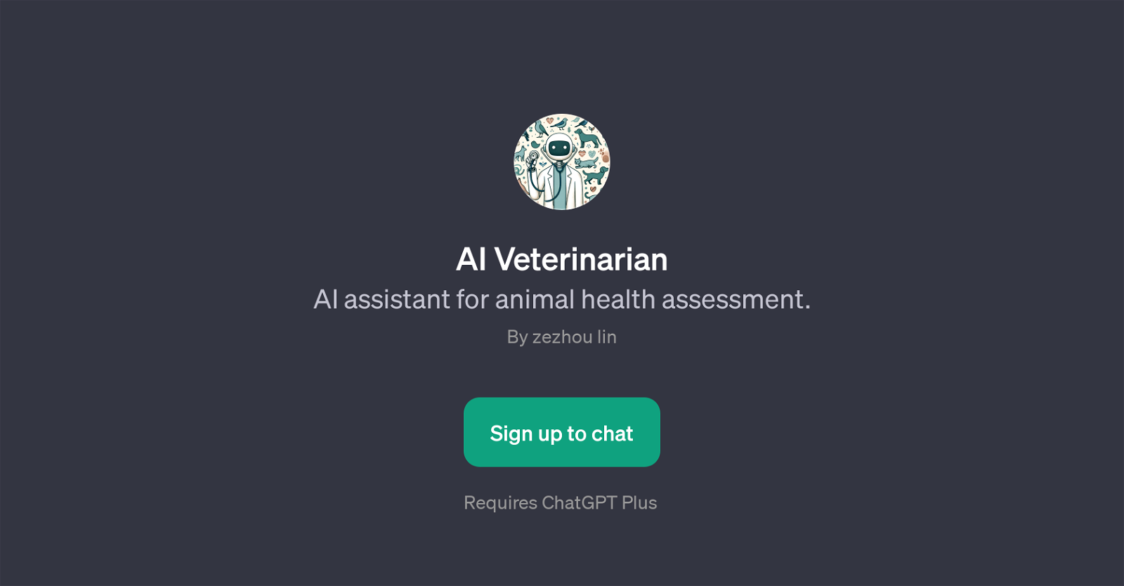 AI Veterinarian website