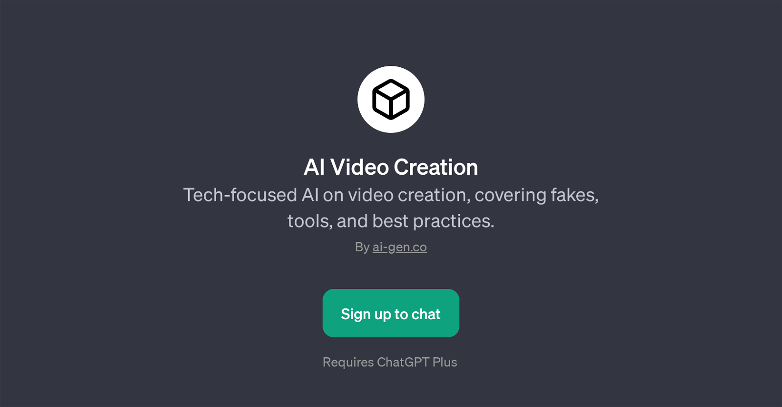 AI Video Creation website