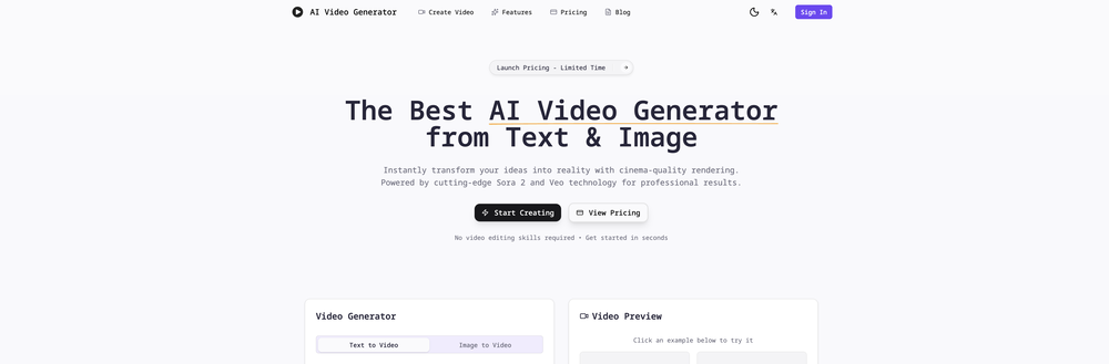 AI Video Generator.best website