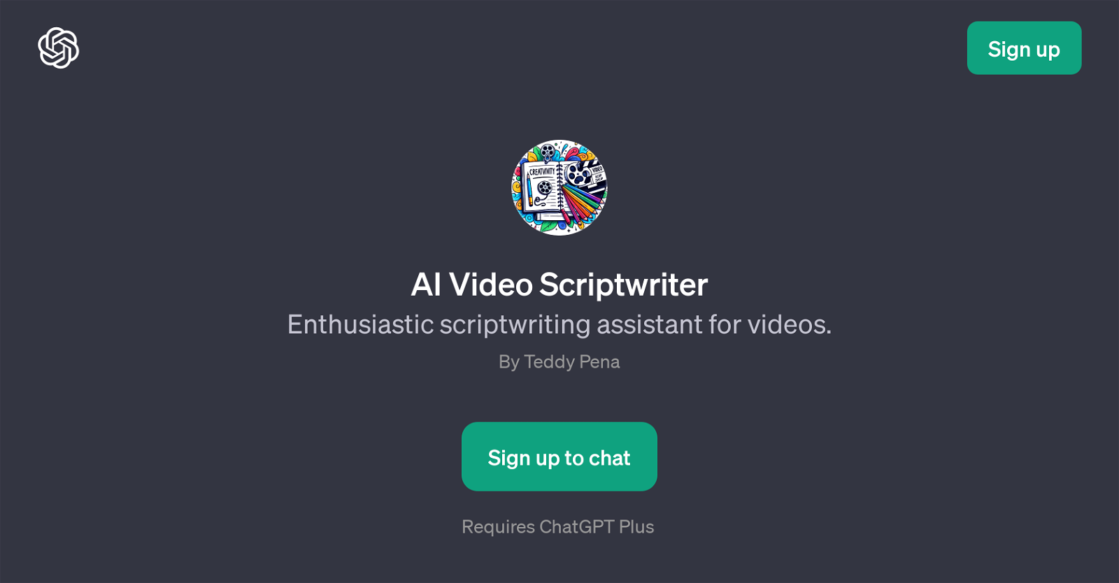 AI Video Scriptwriter website