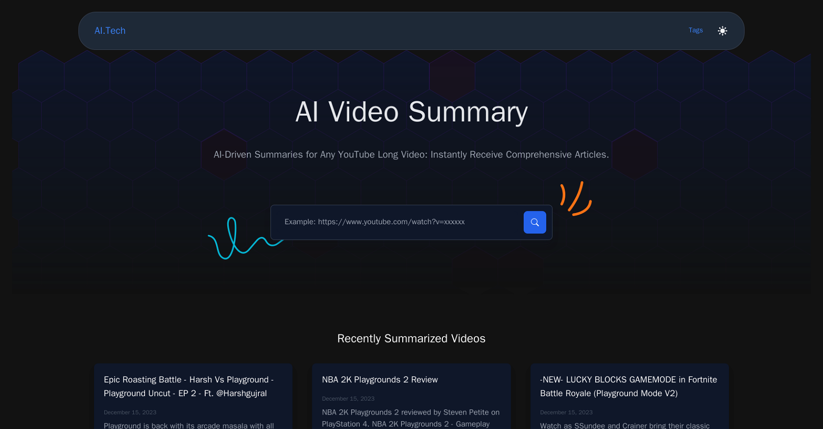 AI Video Summary Top website
