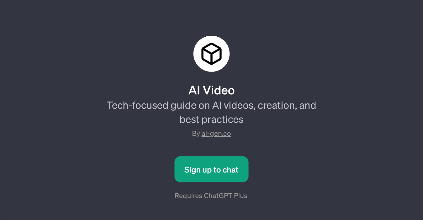 AI Video website