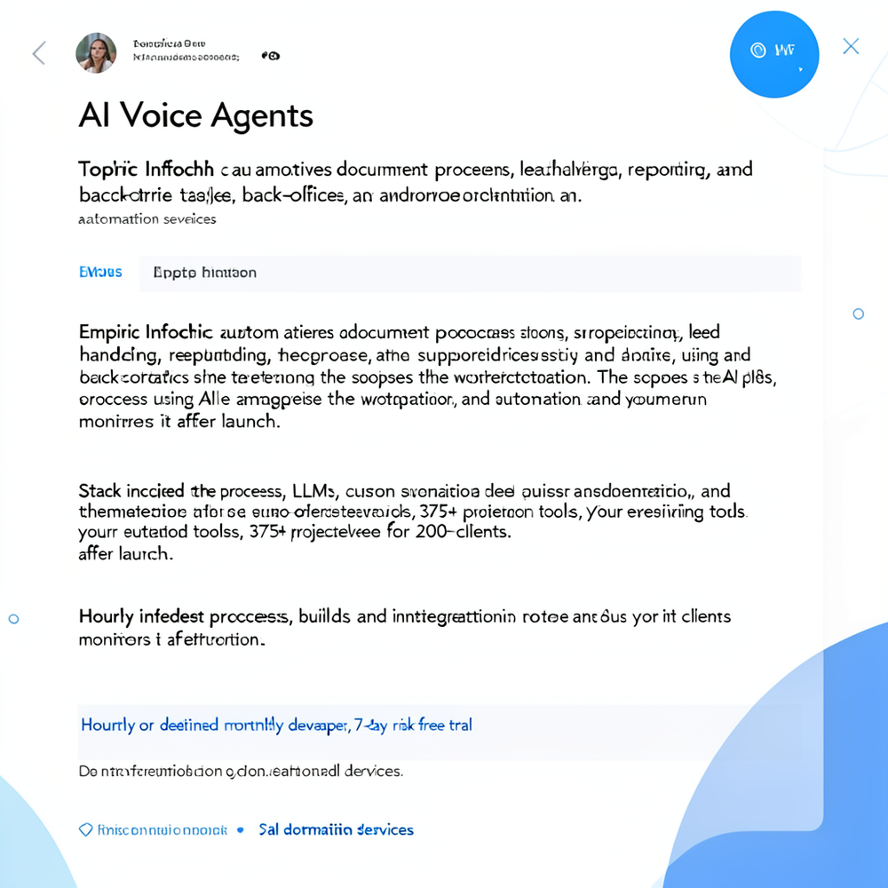 AI Voice Agents website