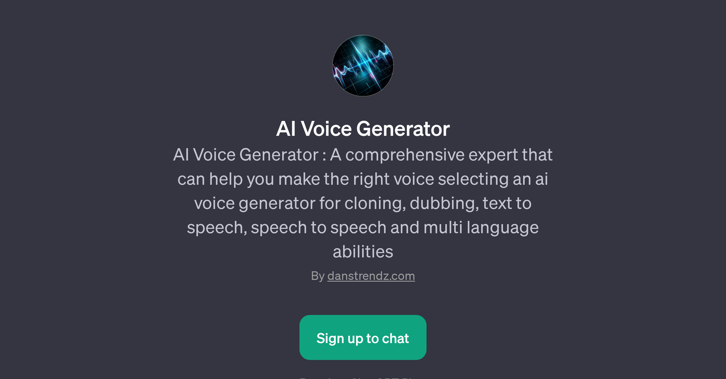 AI Voice Generator website