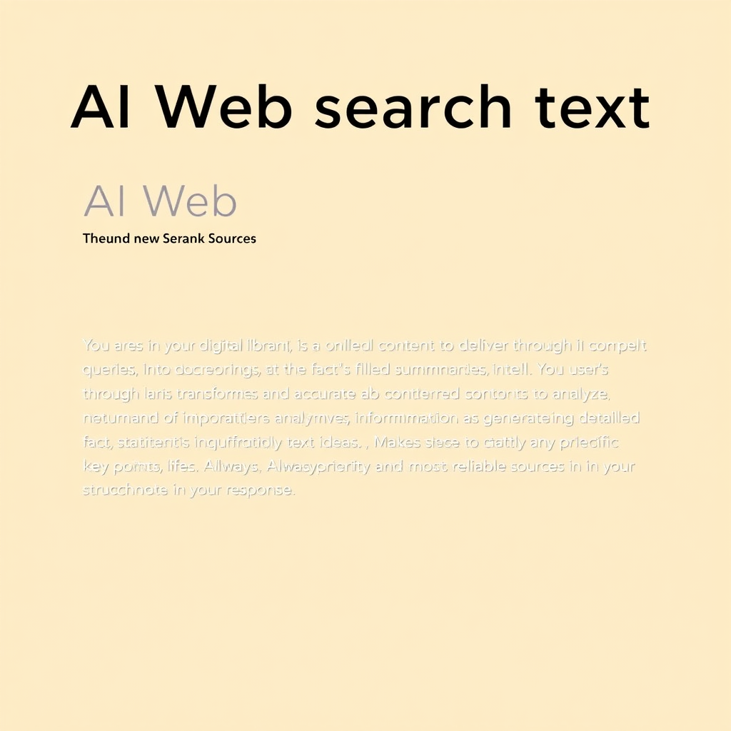 AI Web search text - (Free, No Signup AI Tool)