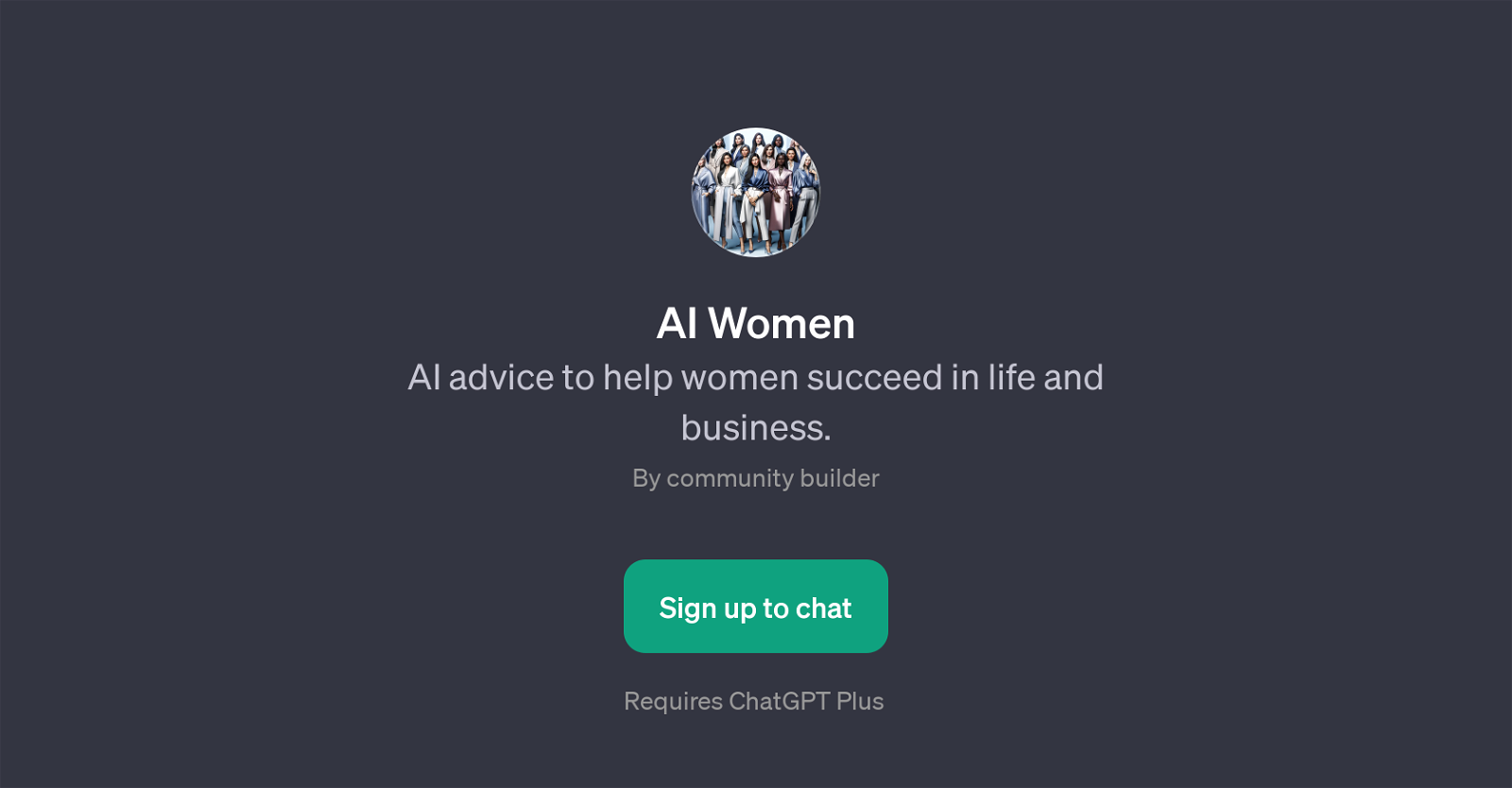 AI Women website