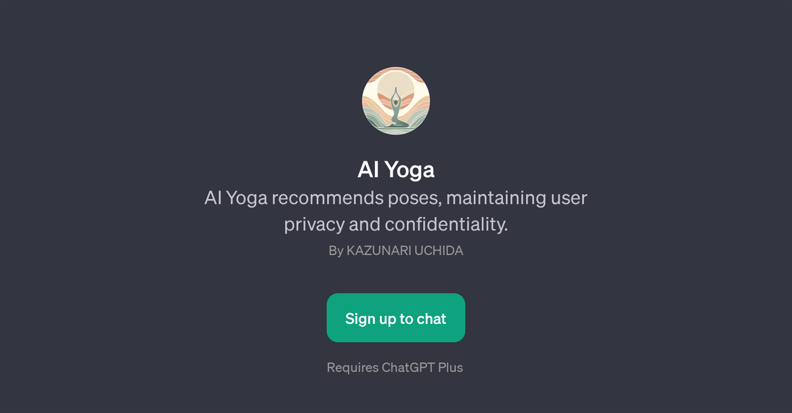 AI Yoga website