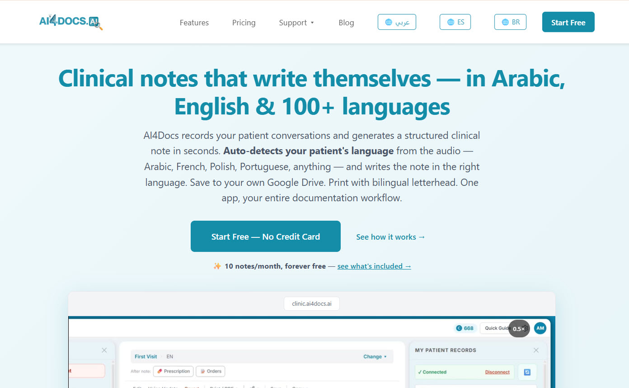 AI4Docs.AI website