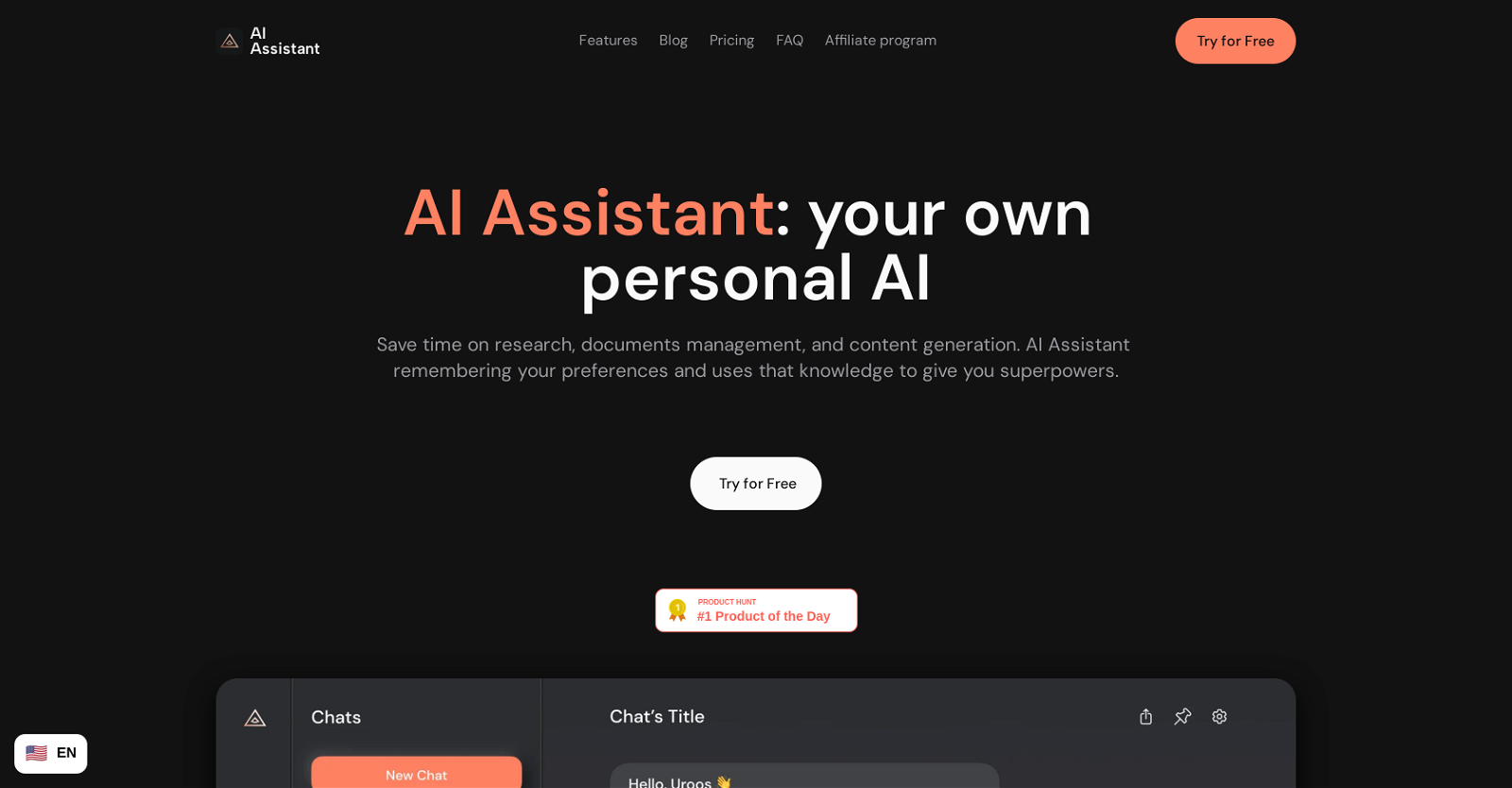 AIAssistant website