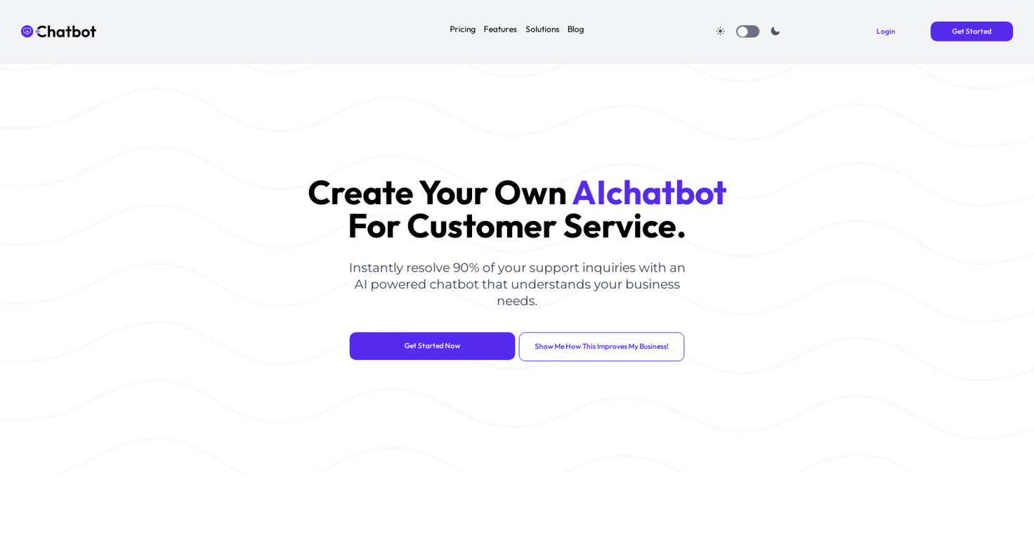 AIChatbot website