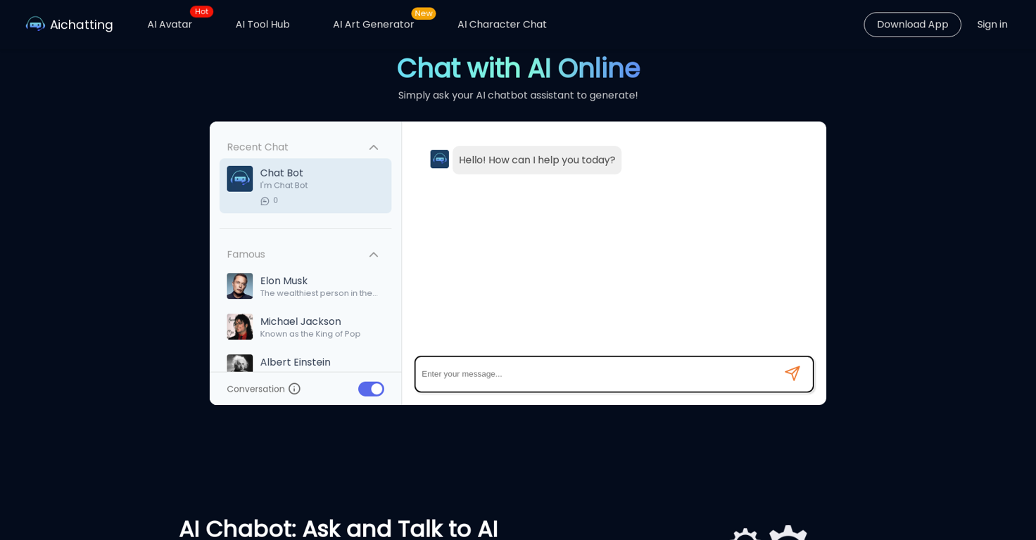 AIChatting website