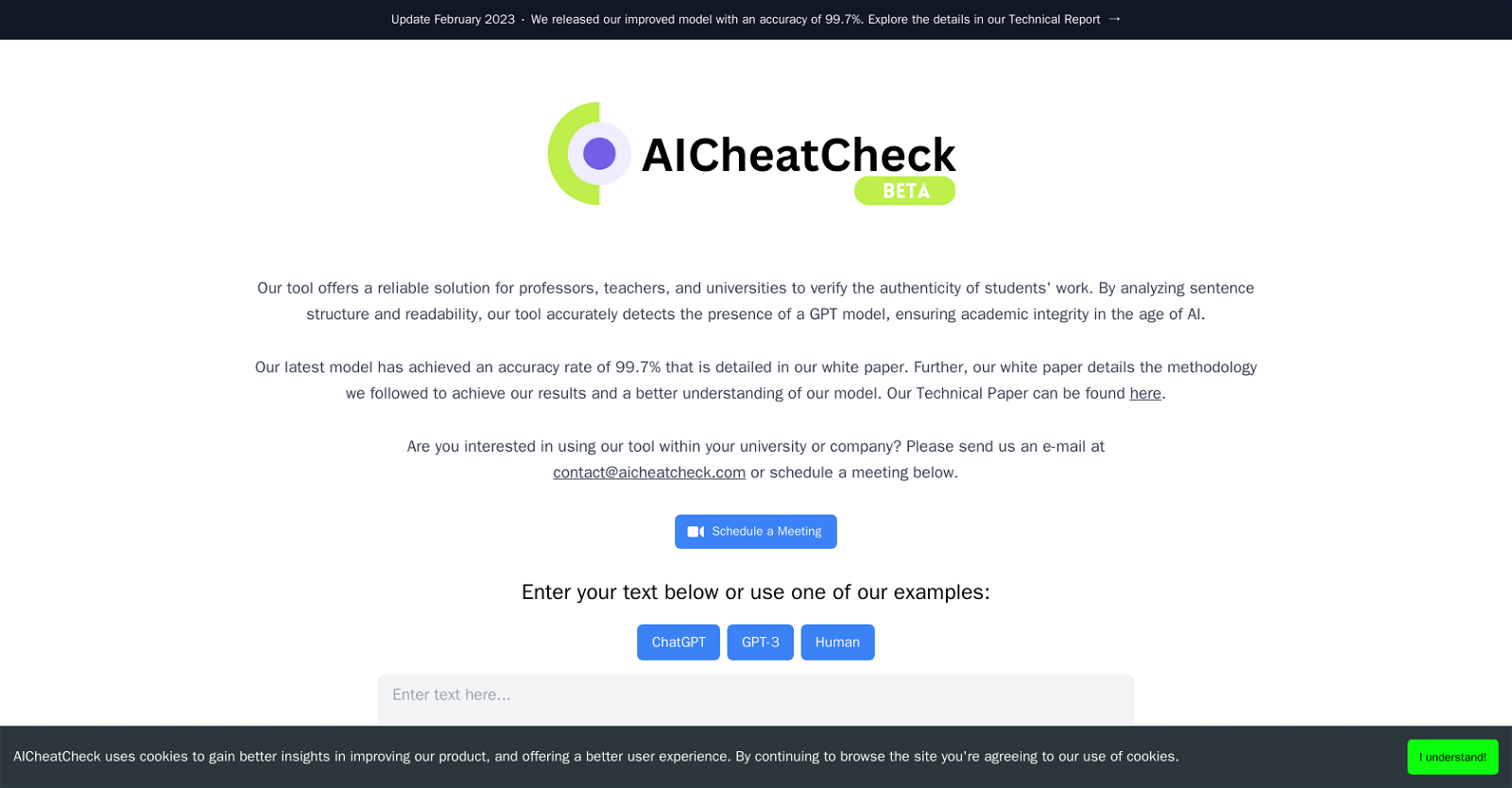 AICheatCheck website