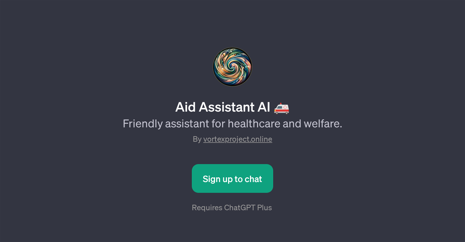 Aid Assistant AI website