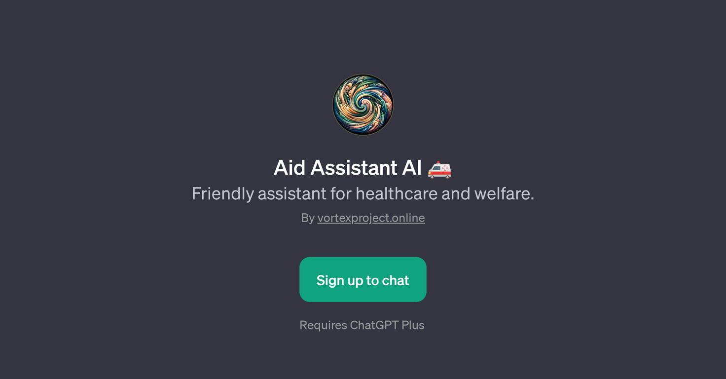 Aid Assistant AI website