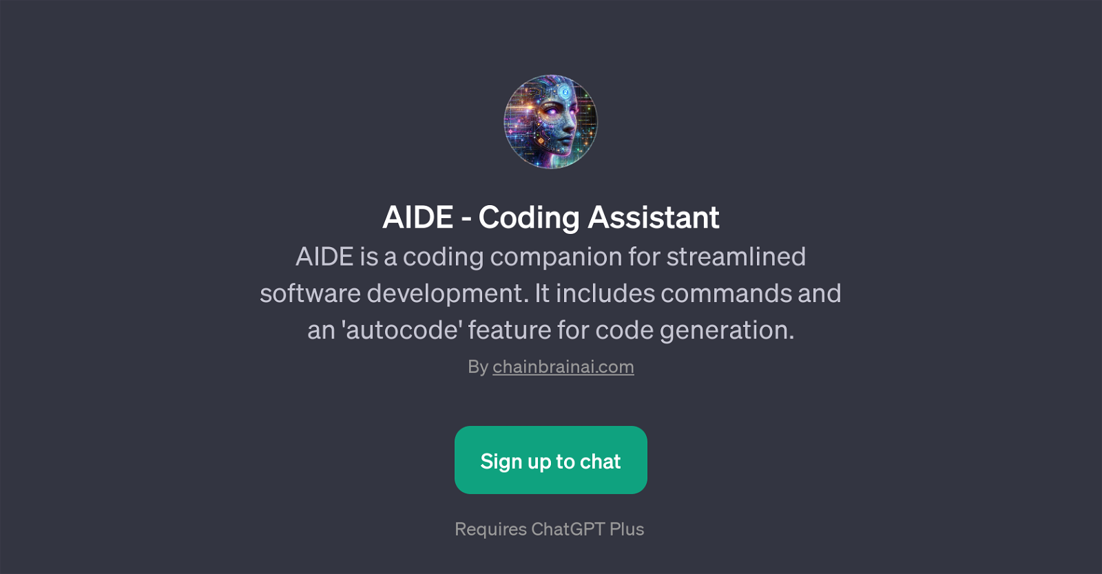 AIDE - Coding Assistant website
