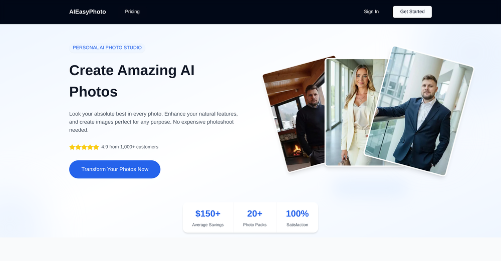 BestPhotoAI website