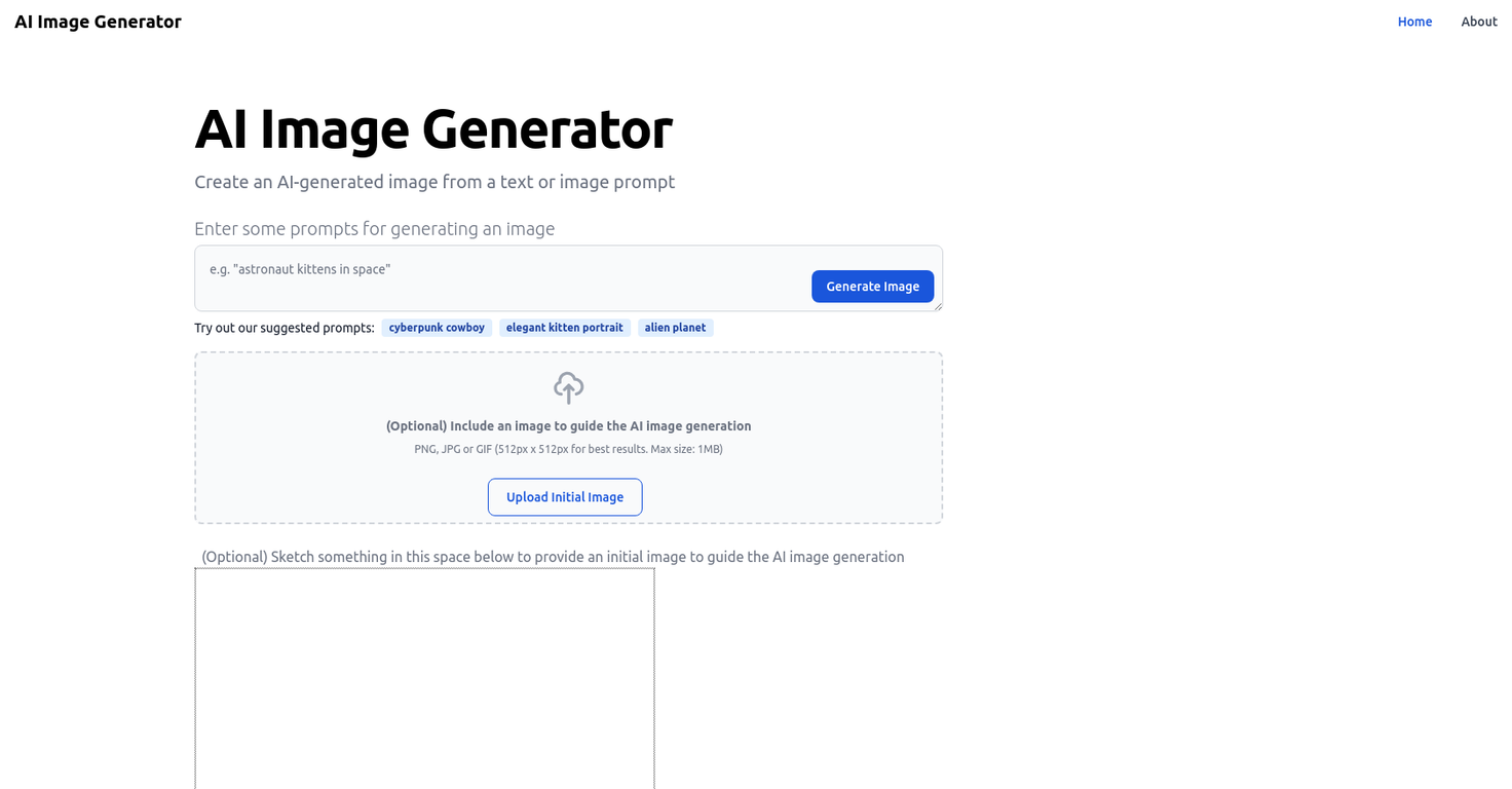 AIImageGenerator website