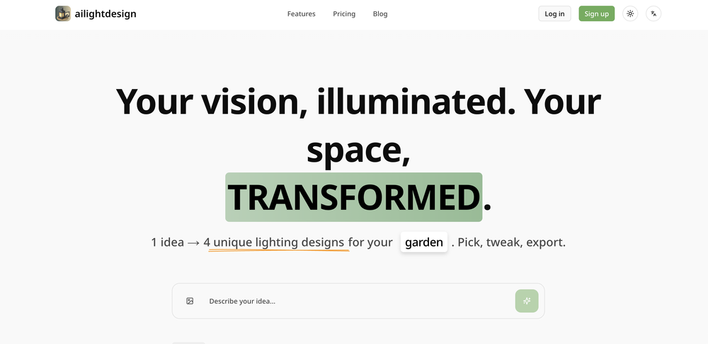 AILightDesign website